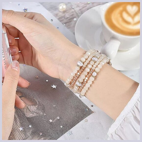 Bracelet Compatible with Apple Watch Band 38mm 40mm 41mm Women, Starlight - Picture 2 of 6